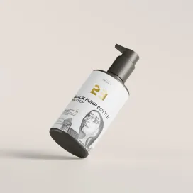 Black Plastic Pump Bottle 02